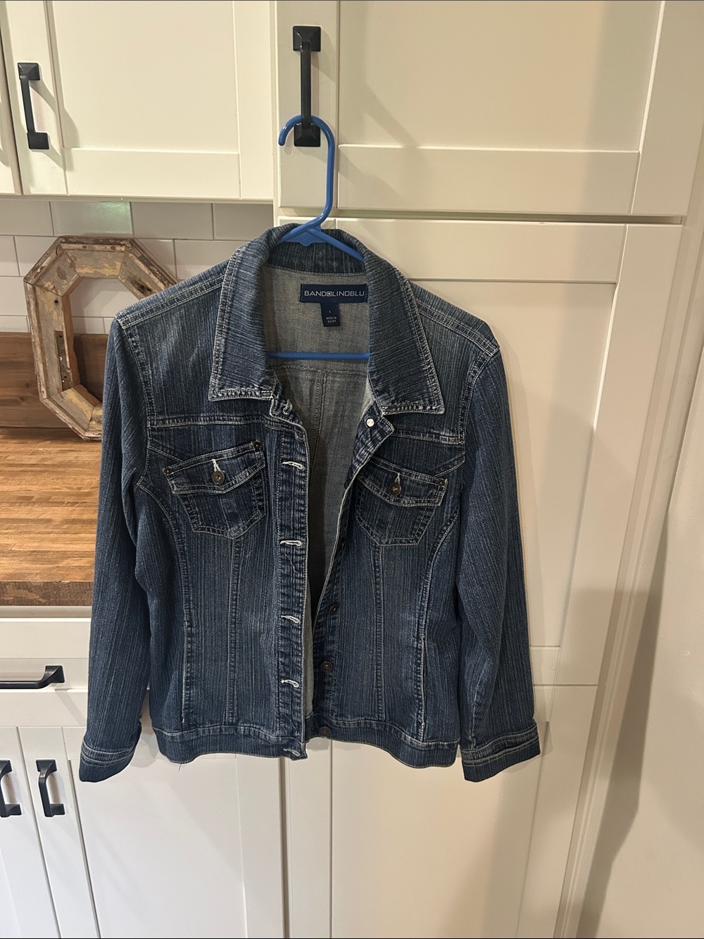 Bandolino Women's Blue Washed Denim Jacket